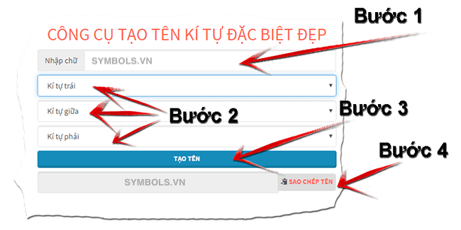 tao ten ki tu dac biet dep