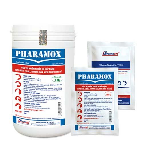 Thuốc Pharamox chữa bệnh ga  bị sưng mắt chảy nước mắt có bọt