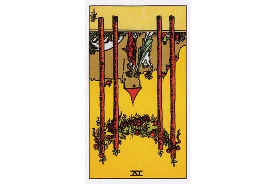 Ý nghĩa ngược của Four of Wands