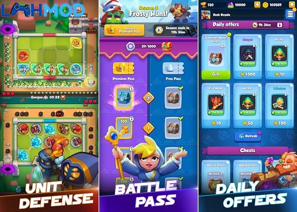 Rush Royale MOD APK {{version}} (Free Bonus)