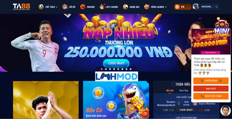 Tải app nhà cái TA88 cùng trải nghiệm game bai TA88 cực đỉnh