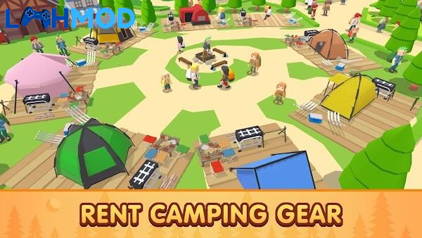 Camping Tycoon MOD APK {{version}} (Không quảng cáo)