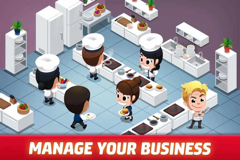 Dowload Idle Restaurant Tycoon Mod