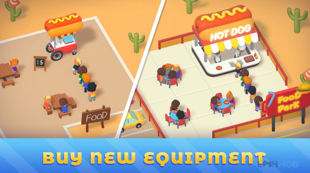 Idle Food Park Tycoon Mod Apk {{version}} (Vô Hạn Tiền)