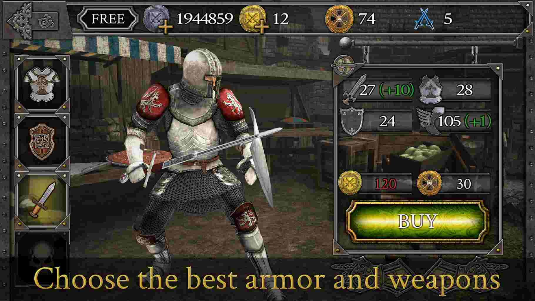 game Knights Fight Medieval Arena mod hack