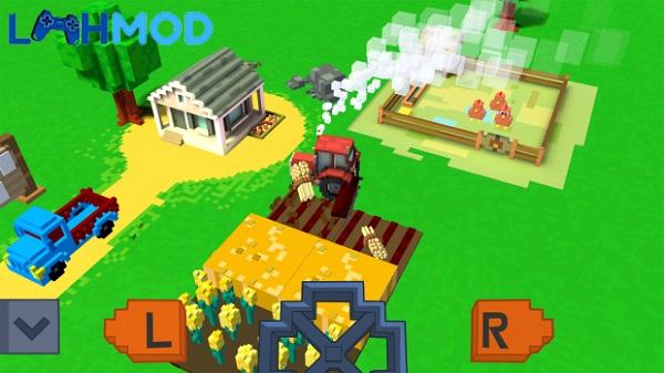 Blocky Farm MOD APK {{version}} (Vô hạn đá quý)