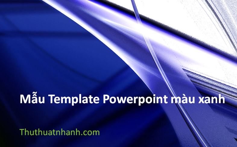 mau template powerpoint mau xanh