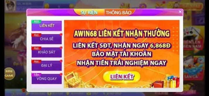 cổng game Awin68