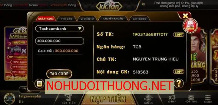 cổng game kk fan