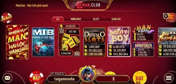 cổng game manclub