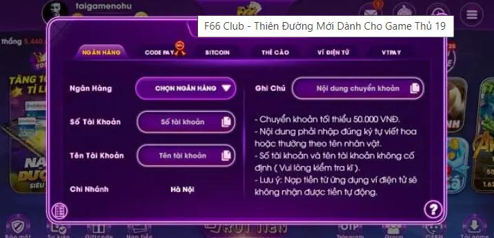 cổng game F66 Club