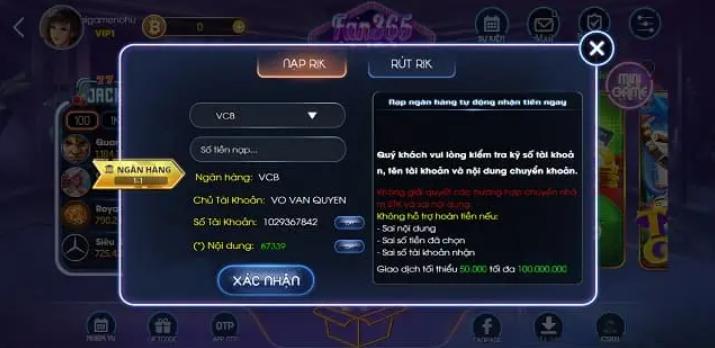 cổng game Fan365 Win