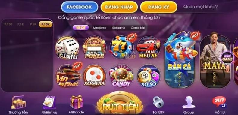 cổng game Sam86vn club