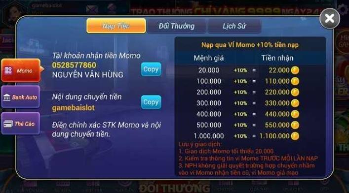 cổng game đổi thưởng