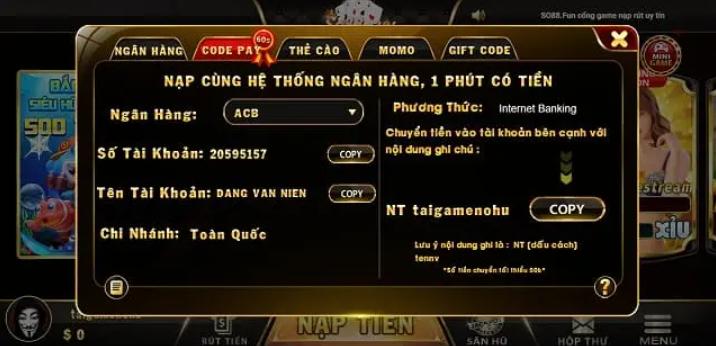 cổng game So88 Fun