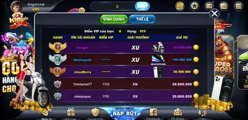 cổng game kingvin