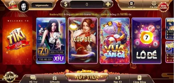 cổng game tiki vin