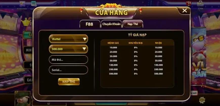 Game đổi thưởng F88casino