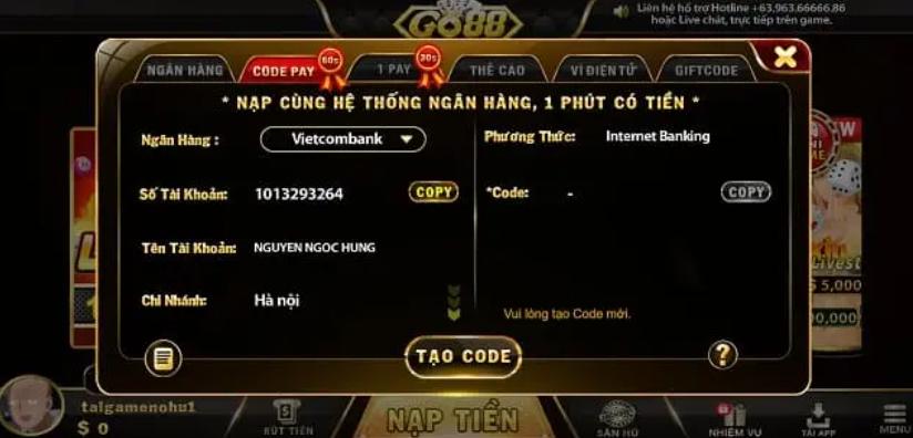 cổng game đổi thưởng vipgo88