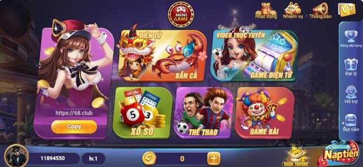 Cổng game 68a.Club