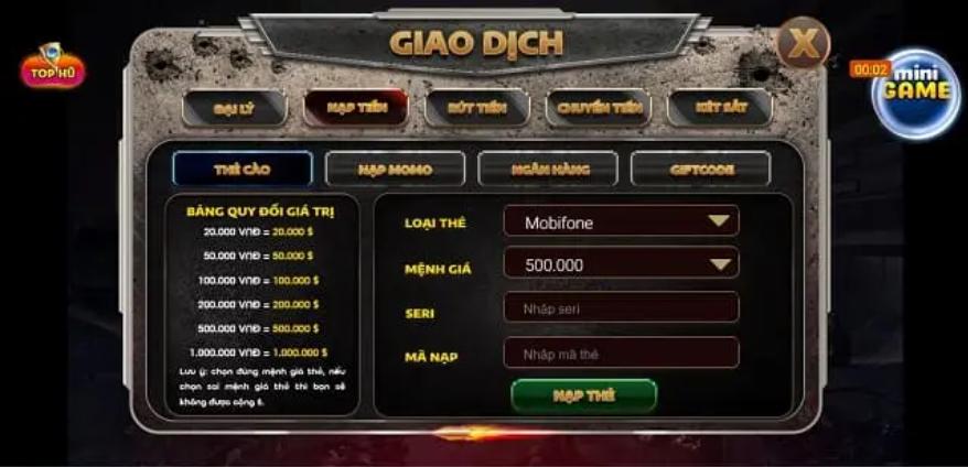 cổng game đổi thưởng