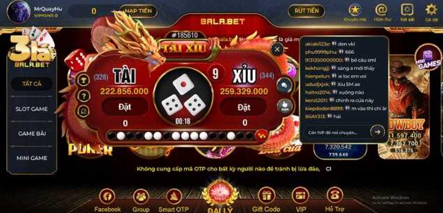 cổng game bala bet