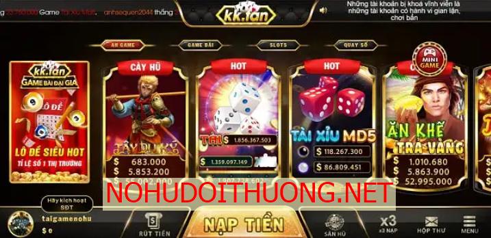 cổng game kk fan