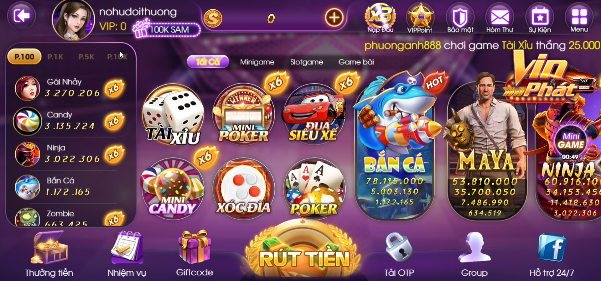 hệ thống game sam86 club