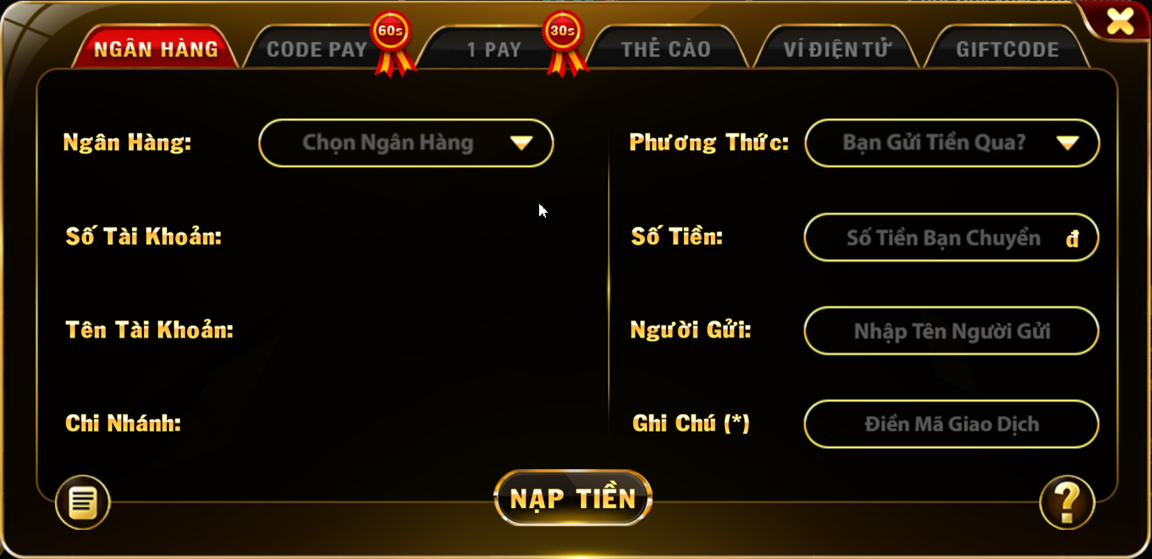 nạp tiền vic club