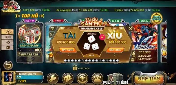 cổng game Thanbai68 club